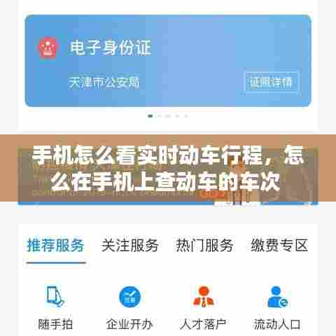 手机怎么看实时动车行程,怎么在手机上查动车的车次