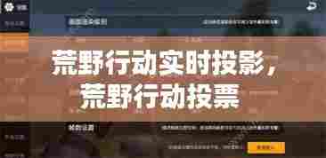 荒野行动实时投影,荒野行动投票