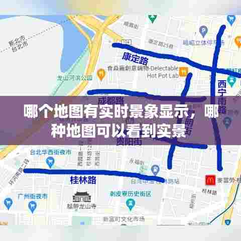 哪个地图有实时景象显示,哪种地图可以看到实景