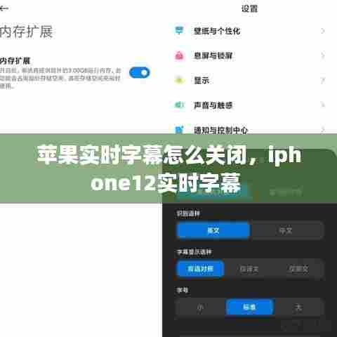 苹果实时字幕怎么关闭，iphone12实时字幕 