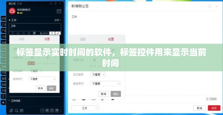 标签显示实时时间的软件,标签控件用来显示当前时间