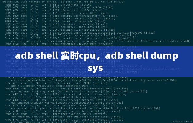 adb shell 实时cpu,adb shell dumpsys