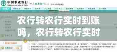 农行转农行实时到账吗,农行转农行实时到账吗怎么查