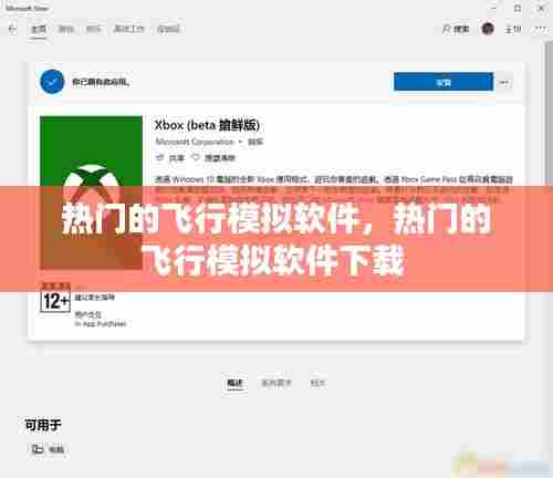 热门的飞行模拟软件,热门的飞行模拟软件下载