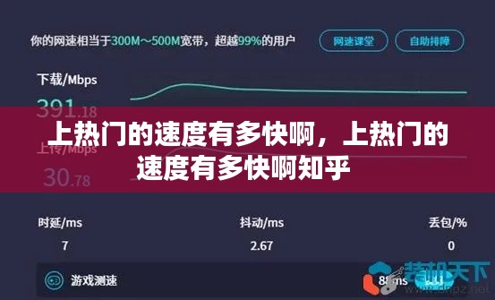 上热门的速度有多快啊，上热门的速度有多快啊知乎 
