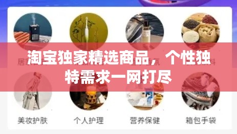 淘宝独家精选商品,个性独特需求一网打尽