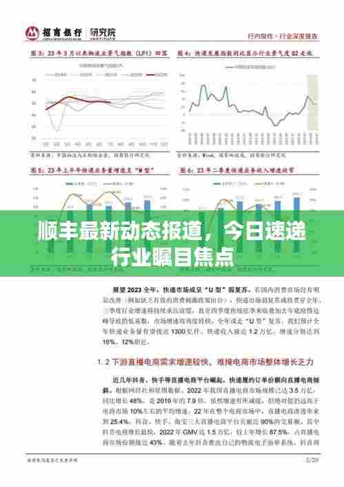 顺丰最新动态报道,今日速递行业瞩目焦点