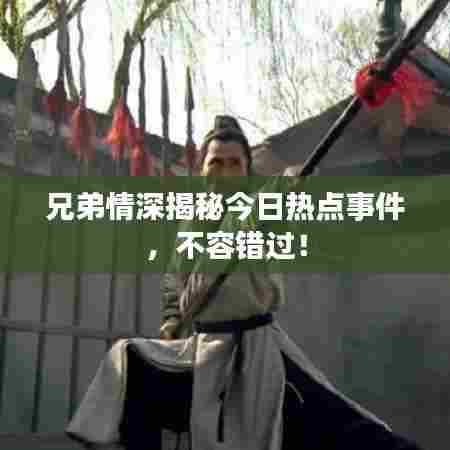 兄弟情深揭秘今日热点事件,不容错过!