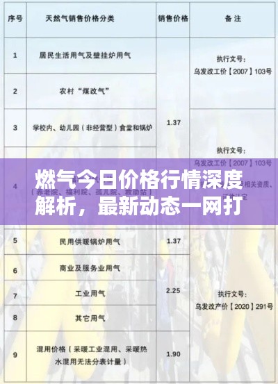 燃气今日价格行情深度解析,最新动态一网打尽