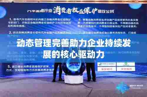 动态管理完善助力企业持续发展的核心驱动力