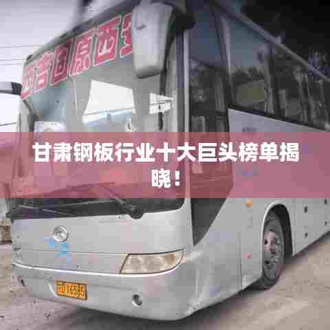 甘肃钢板行业十大巨头榜单揭晓!