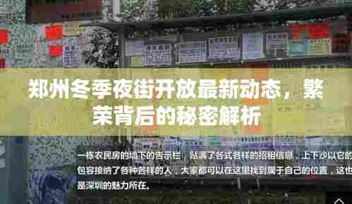 郑州冬季夜街开放最新动态,繁荣背后的秘密解析
